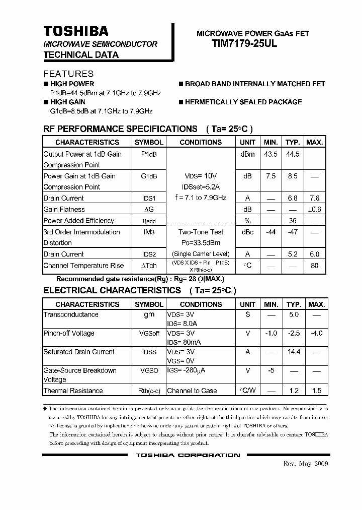 TIM7179-25UL_5019319.PDF Datasheet