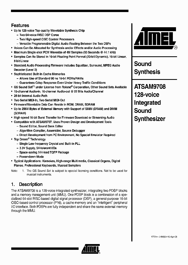 ATSAM9708_5020705.PDF Datasheet