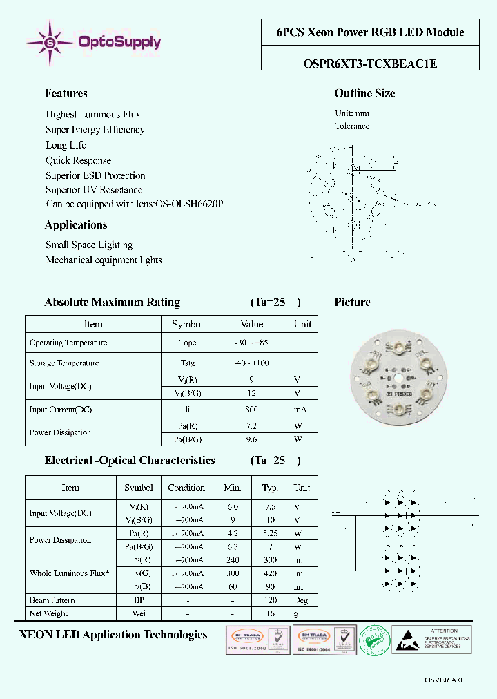 OSPR6XT3-TCXBEAC1E_5021049.PDF Datasheet