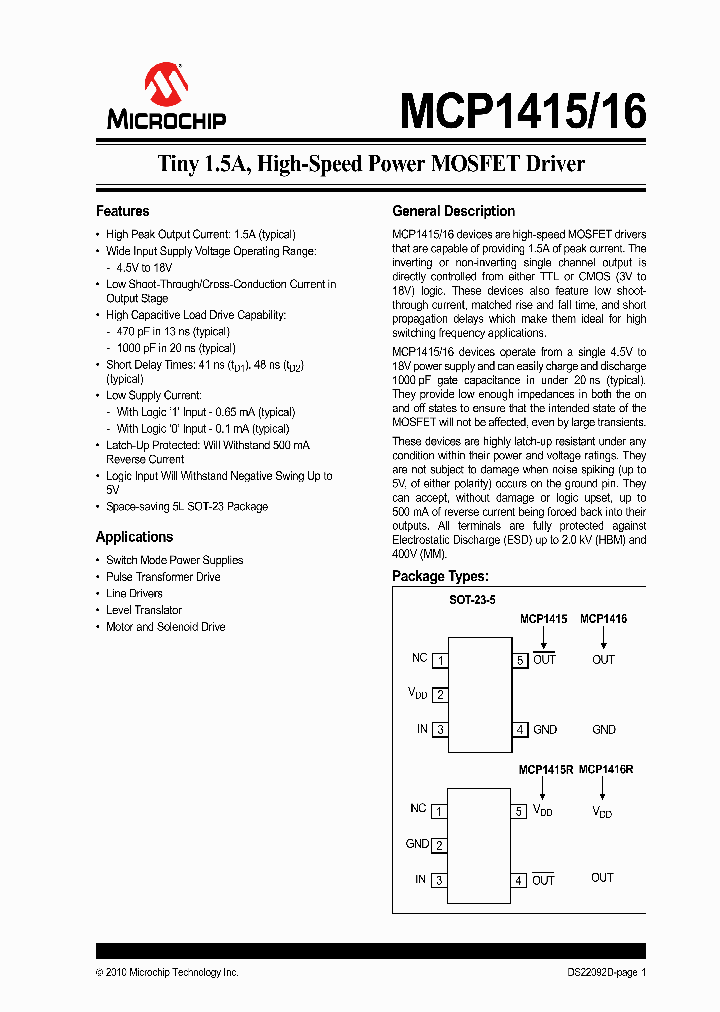 MCP141510_5022155.PDF Datasheet