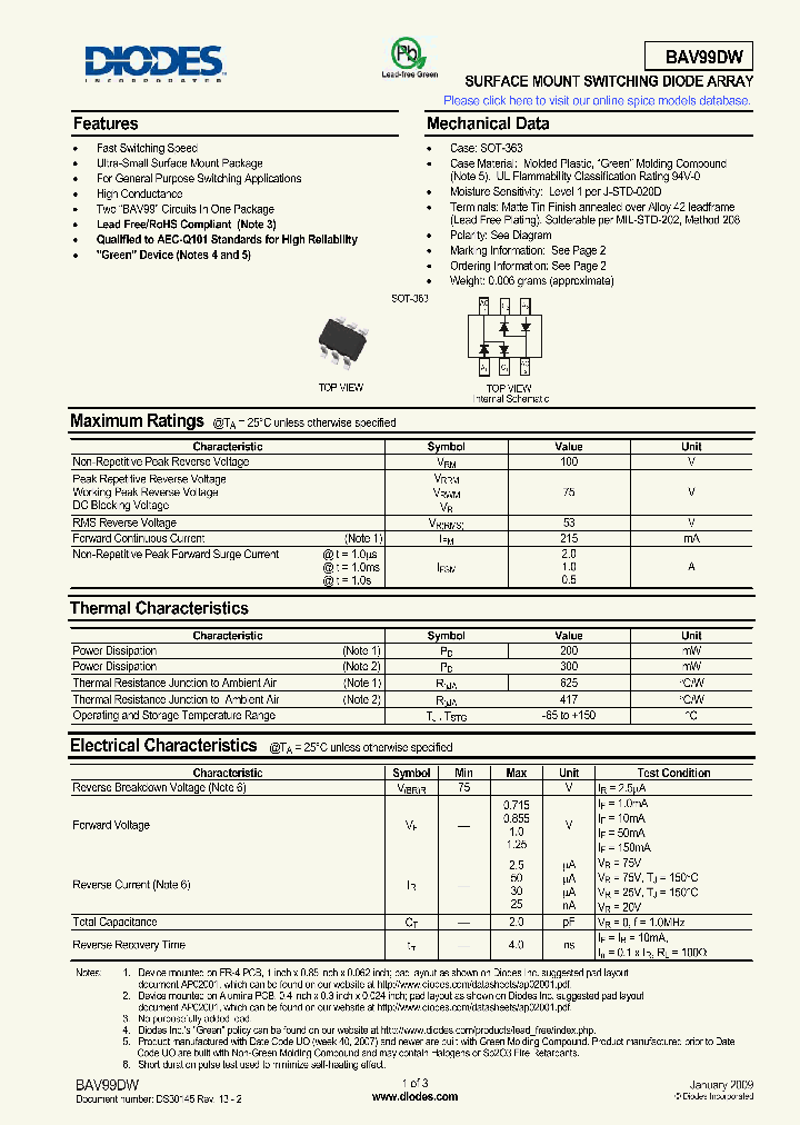 BAV99DW_5022829.PDF Datasheet