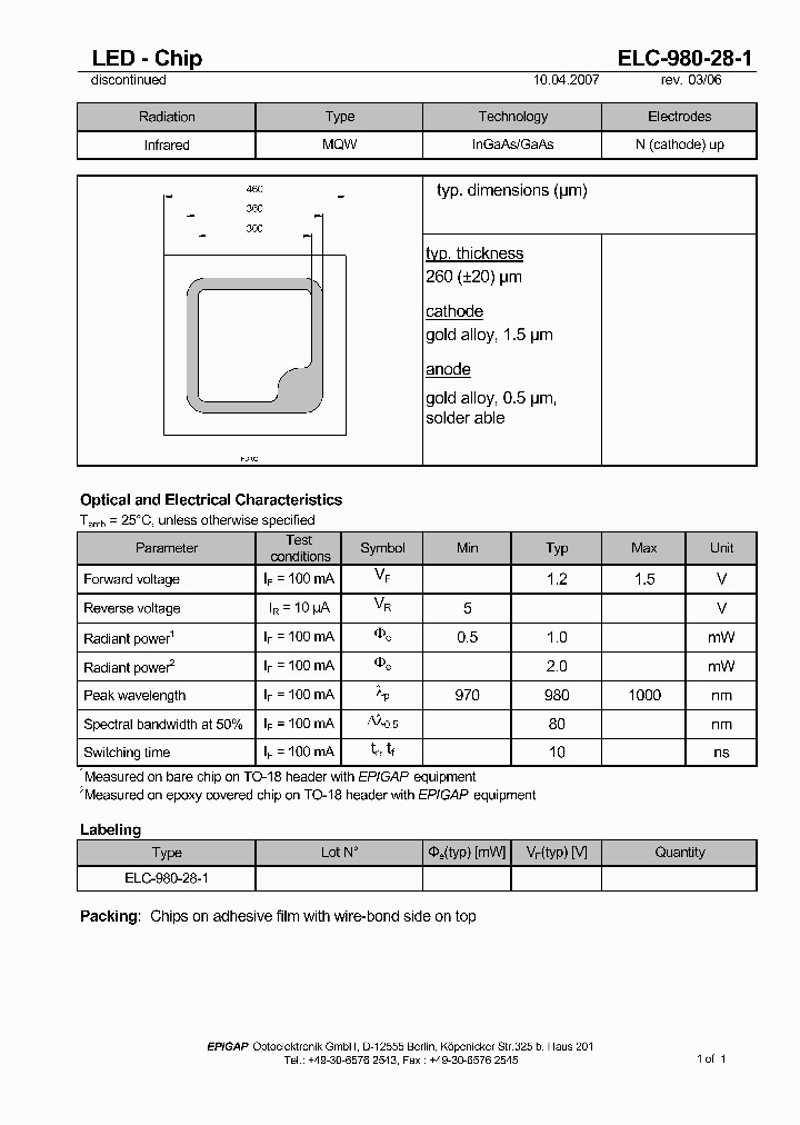 ELC-980-28-1_5026429.PDF Datasheet