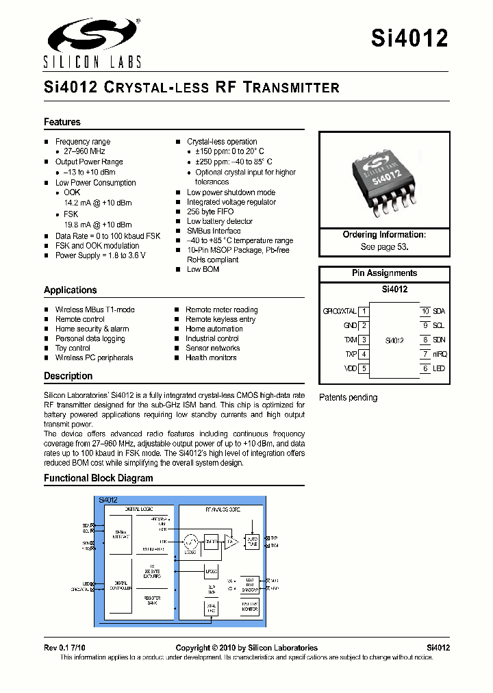SI4012_5028097.PDF Datasheet