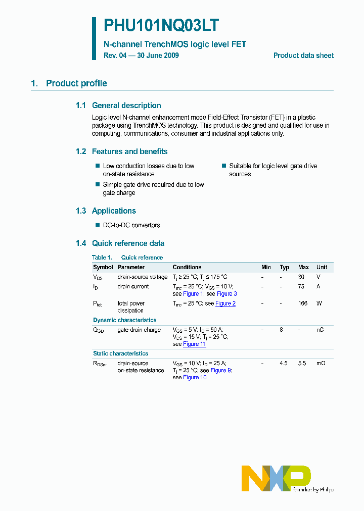 PHU101NQ03LT_5029392.PDF Datasheet