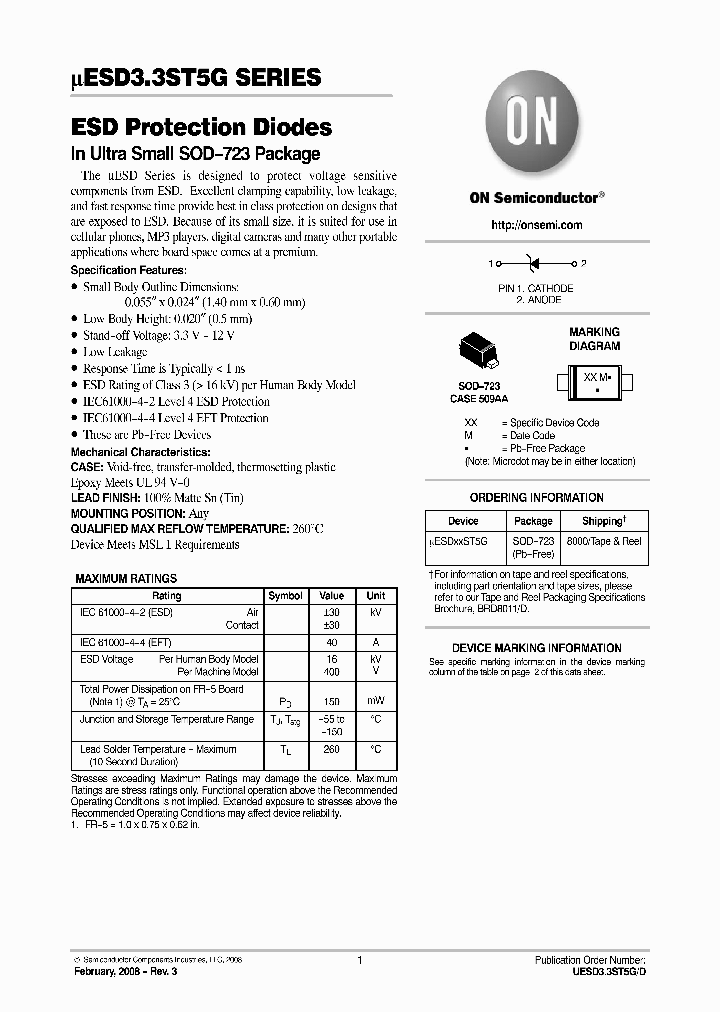 ESD33ST5G_5030297.PDF Datasheet
