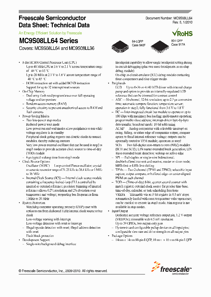 MC9S08LL6410_5031953.PDF Datasheet