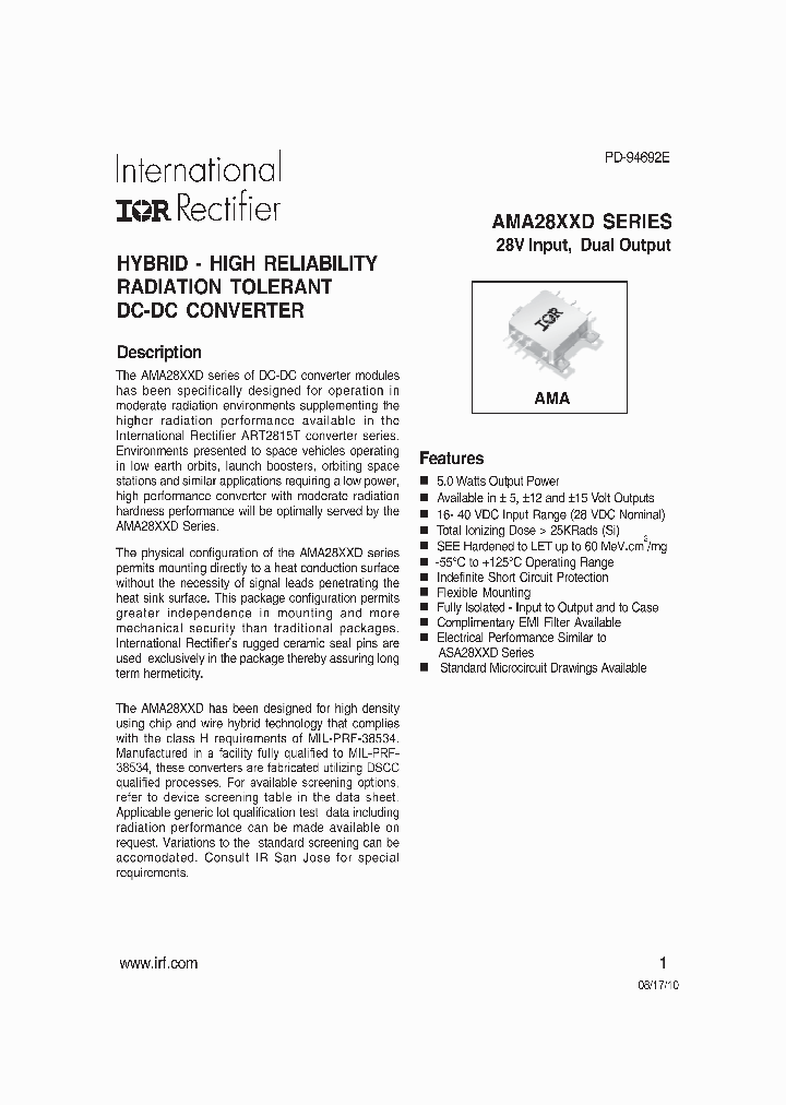 AMA2805DCH_5038882.PDF Datasheet