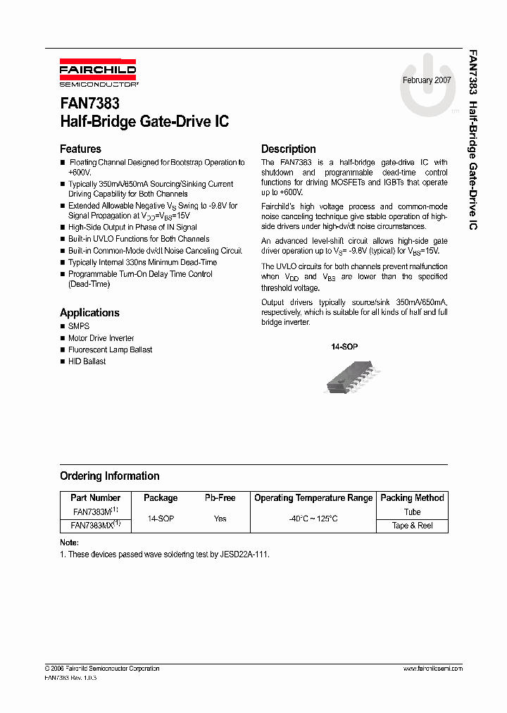 FAN738307_5040209.PDF Datasheet