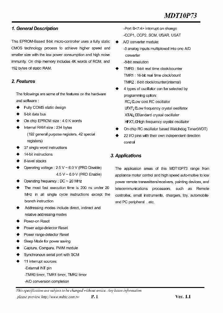 MDT10P73_5043681.PDF Datasheet