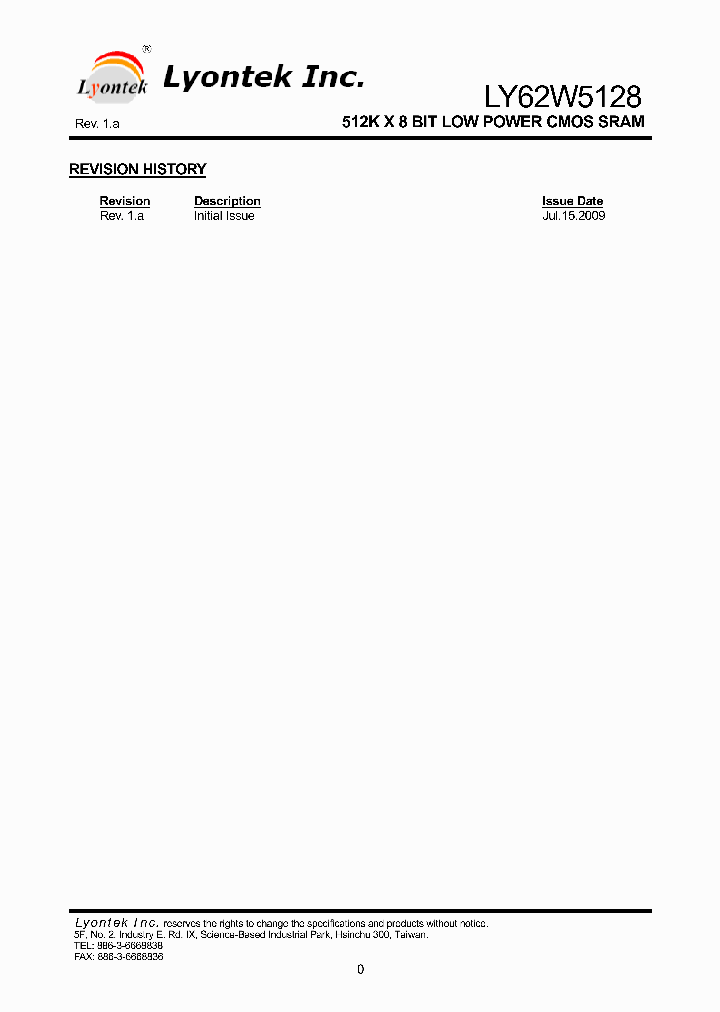 LY62W5128_5044694.PDF Datasheet