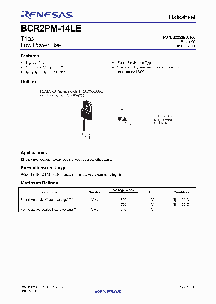 BCR2PM-14LEB00_5045621.PDF Datasheet