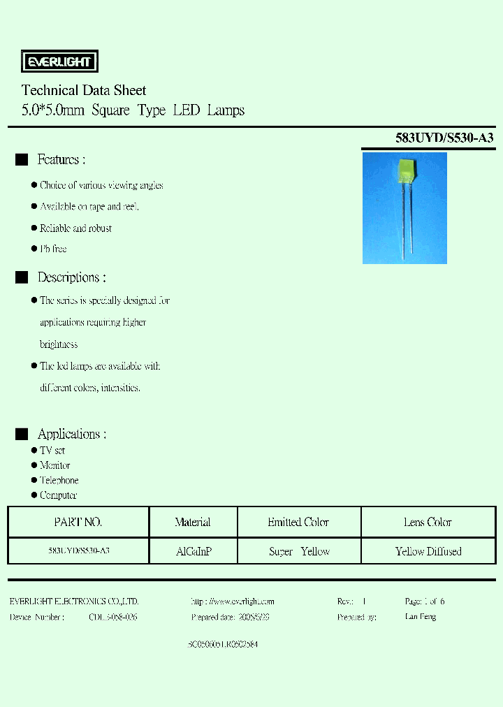 583UYDS530-A3_5048037.PDF Datasheet
