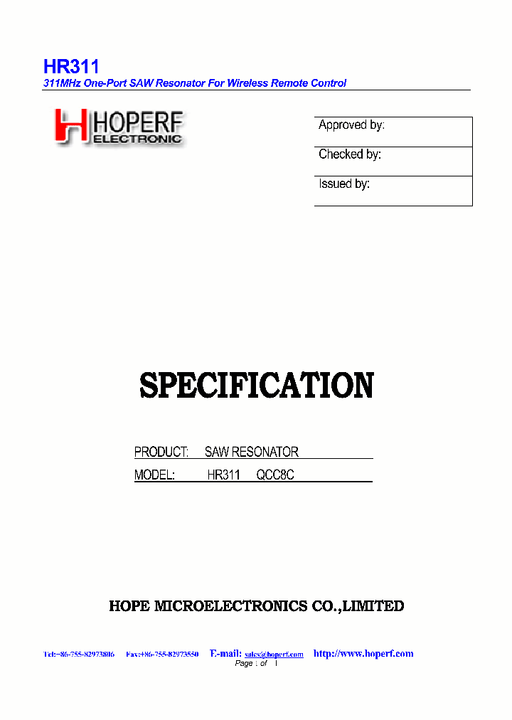 HR311_5048445.PDF Datasheet