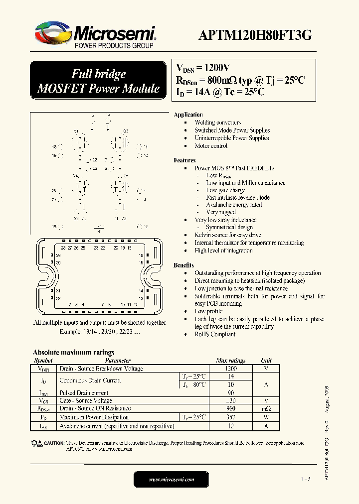 APTM120H80FT3G_5050587.PDF Datasheet