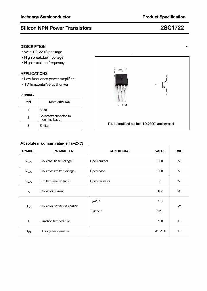 2SC1722_5051284.PDF Datasheet