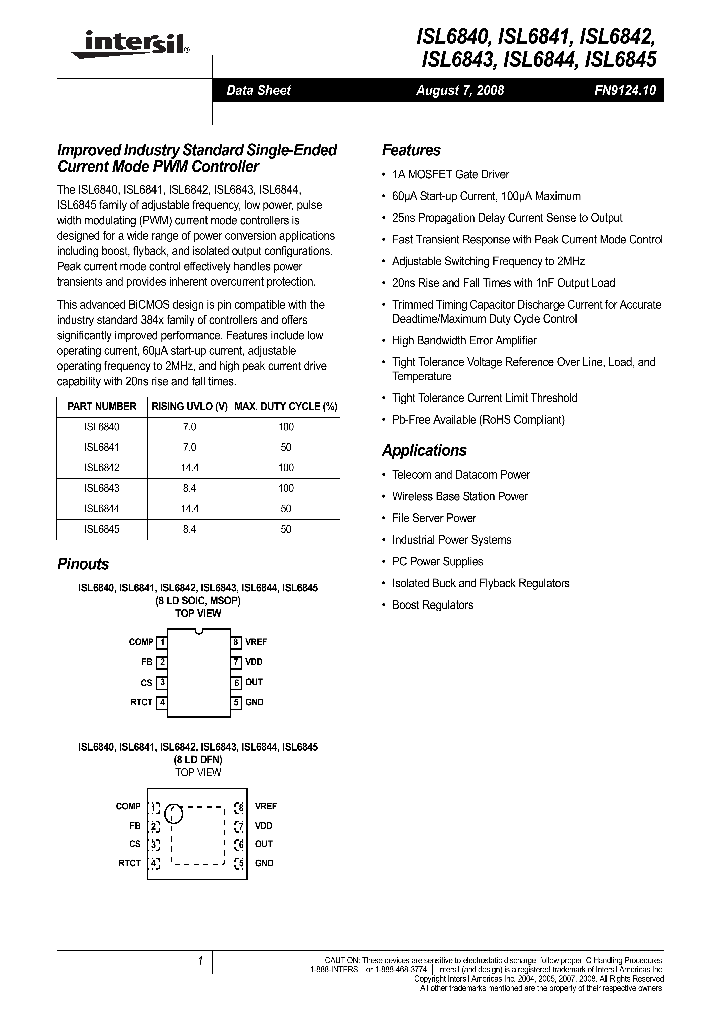 ISL6845IB_5052143.PDF Datasheet