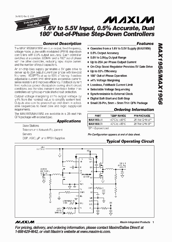 MAX1955ETI_5052255.PDF Datasheet