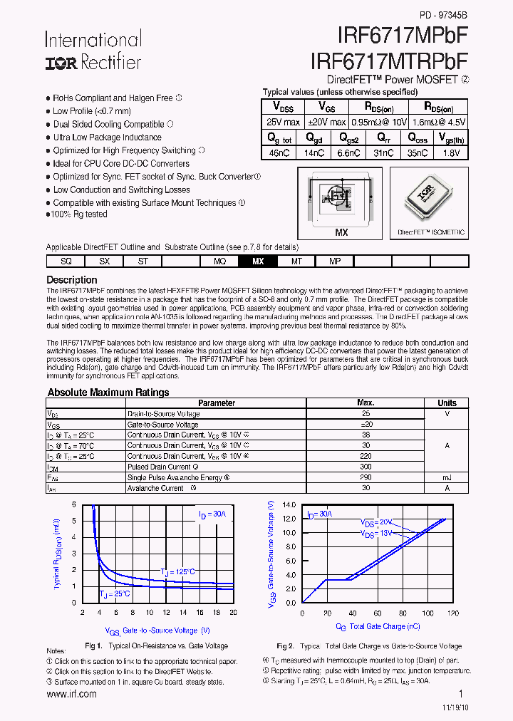 IRF6717MPBF_5053266.PDF Datasheet