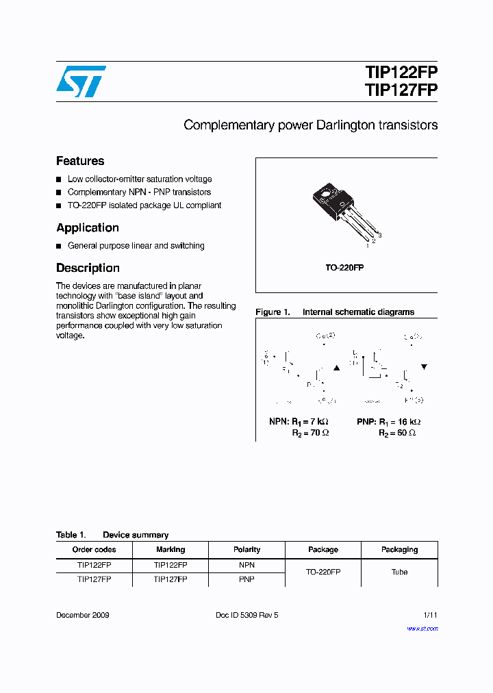 TIP127FP_5053891.PDF Datasheet