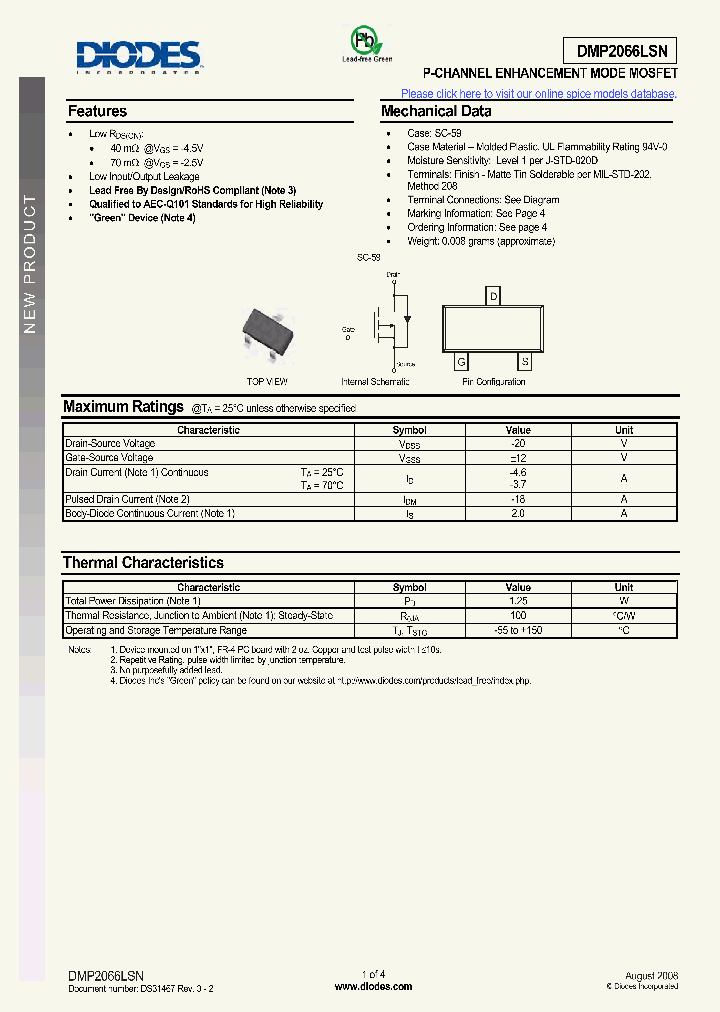 DMP2066LSN_5054068.PDF Datasheet