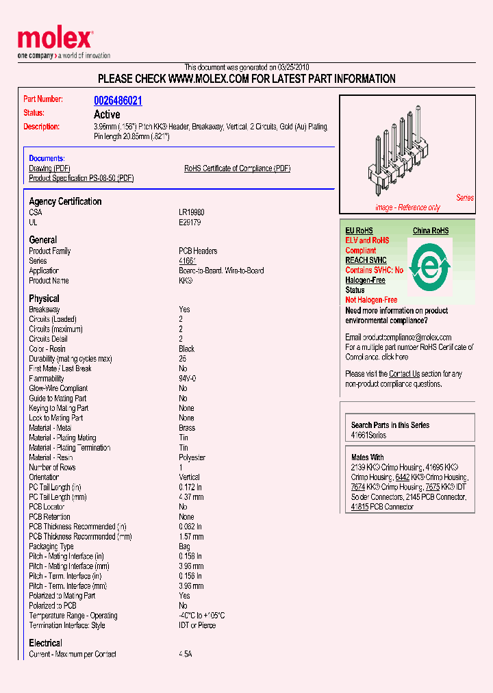 0026486021_5054252.PDF Datasheet
