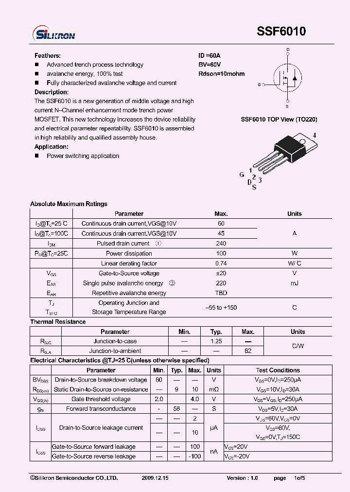 SSF6010_5059092.PDF Datasheet