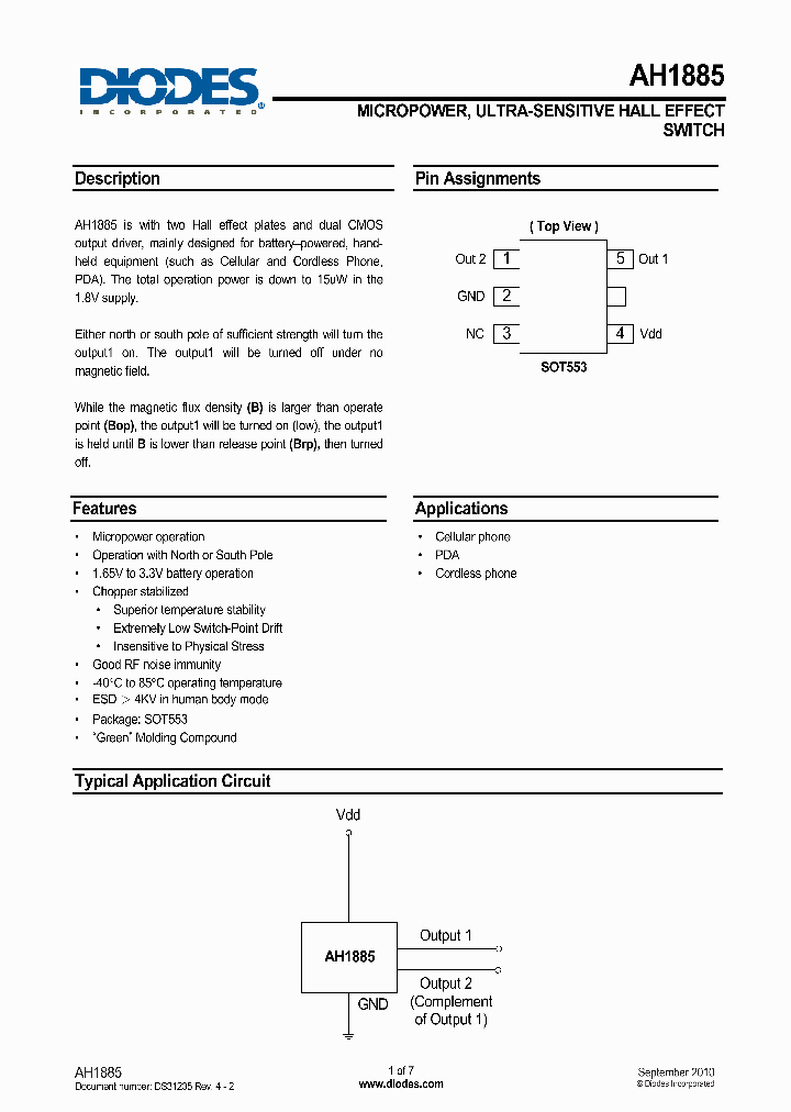AH1885_5060449.PDF Datasheet