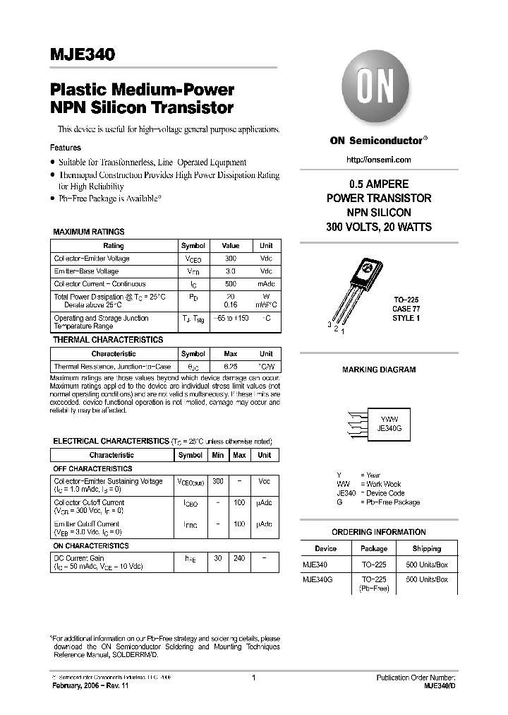 MJE340_5061239.PDF Datasheet
