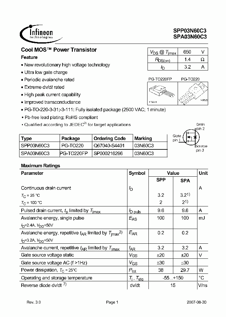 SPP03N60C3_5064967.PDF Datasheet