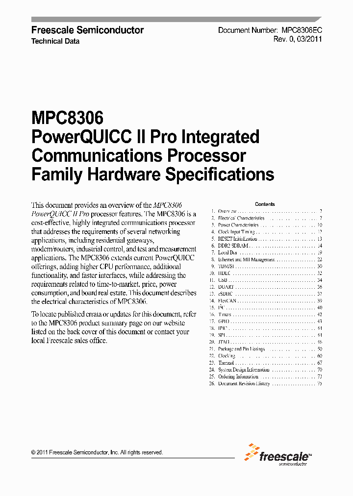 MPC8306EC_5067097.PDF Datasheet