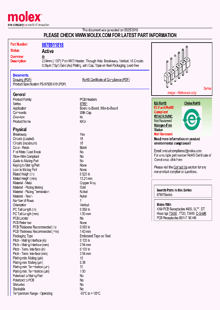 87891-1818_5067817.PDF Datasheet