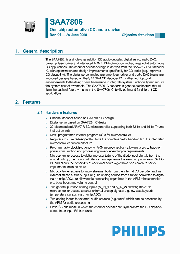 SAA7806_5068431.PDF Datasheet