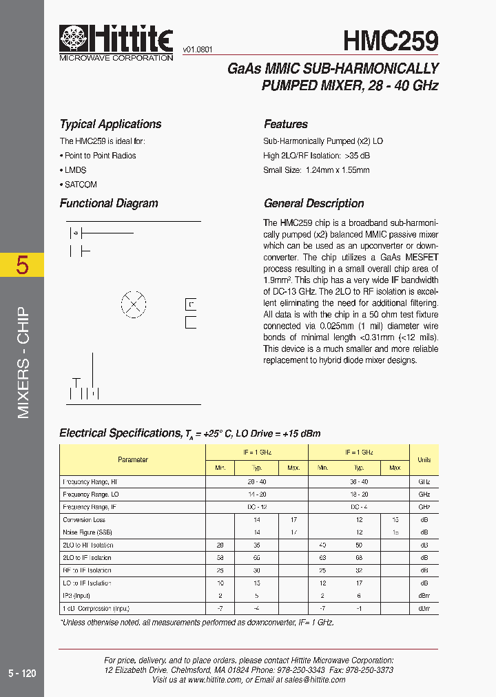 HMC259_5069257.PDF Datasheet