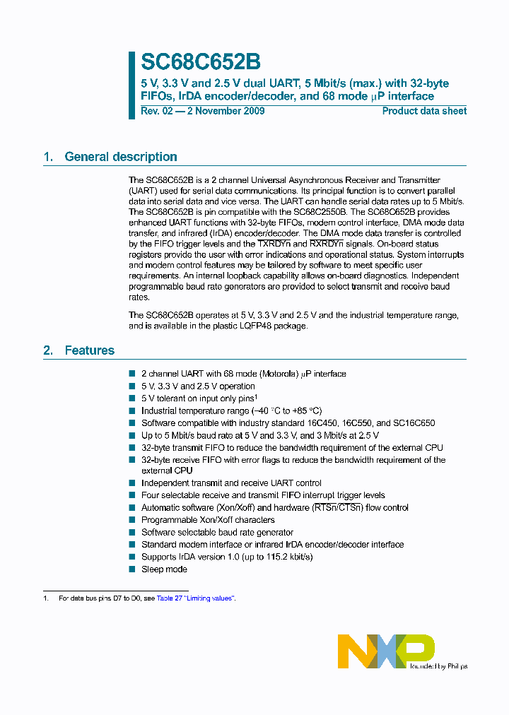 SC68C652BIB48_2310.PDF Datasheet