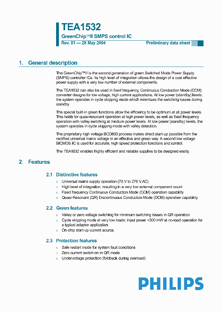 TEA1532_4237.PDF Datasheet