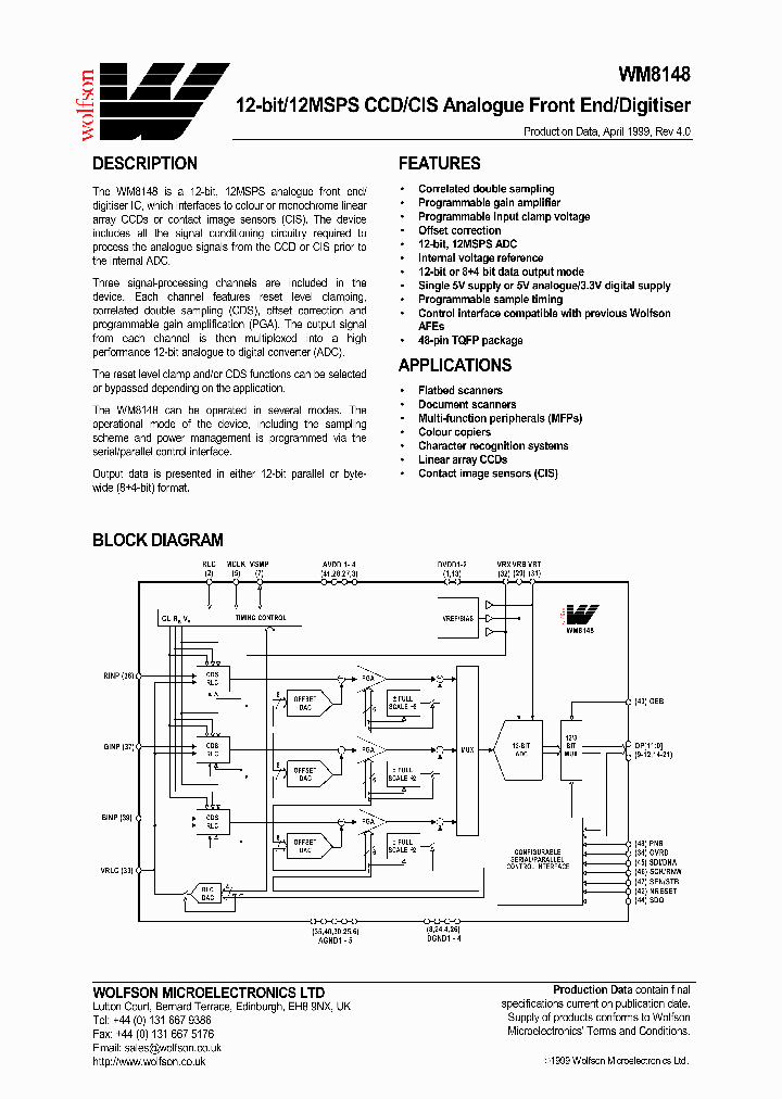 XWM8148CFTV_13100.PDF Datasheet