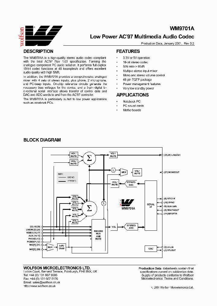 WM9701ACFTV_21809.PDF Datasheet