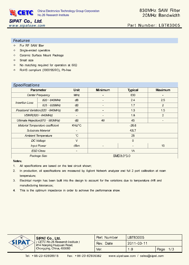 LBT83005_23069.PDF Datasheet
