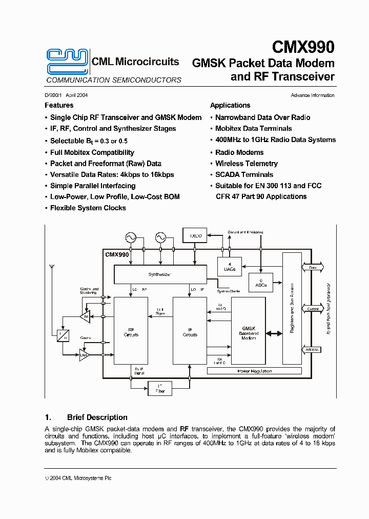 CMX990_26018.PDF Datasheet