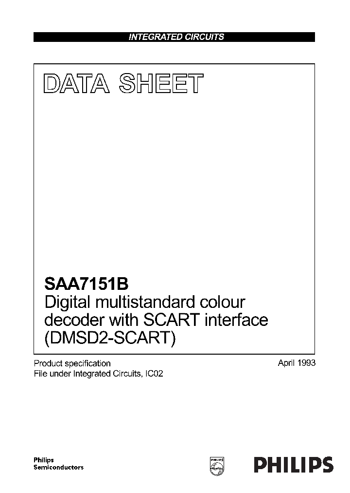 SAA7151_25721.PDF Datasheet