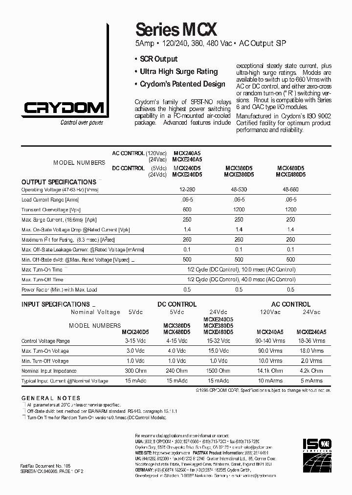 MCX380D_32395.PDF Datasheet