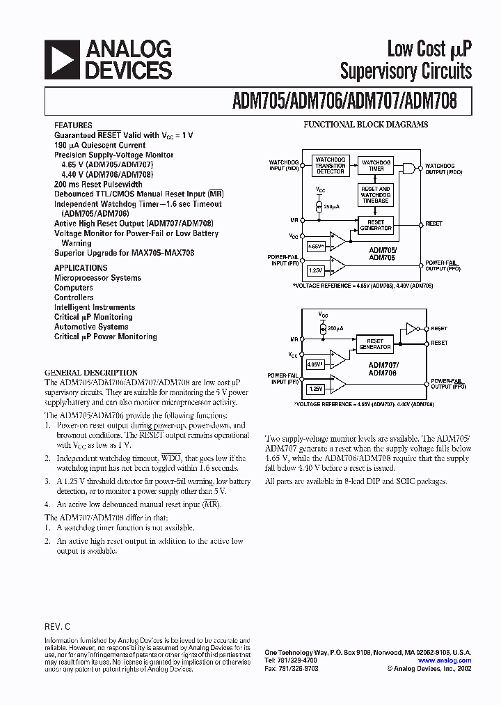 ADM705_32454.PDF Datasheet