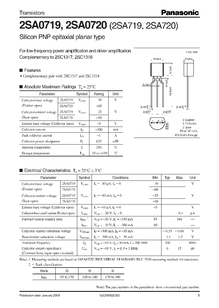 2SA0719_36602.PDF Datasheet