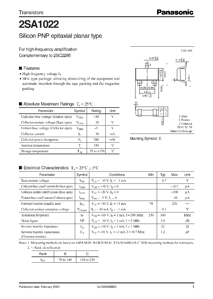 2SA1022_36617.PDF Datasheet