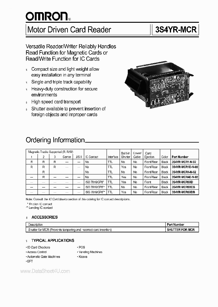 3S4YR-MCR_37640.PDF Datasheet