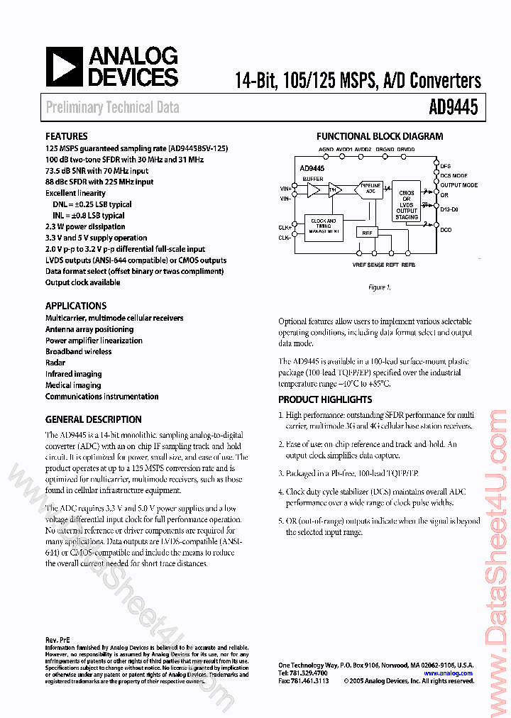 AD9445_38984.PDF Datasheet