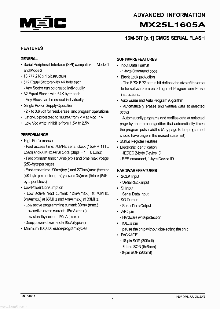 25L1605A_39786.PDF Datasheet