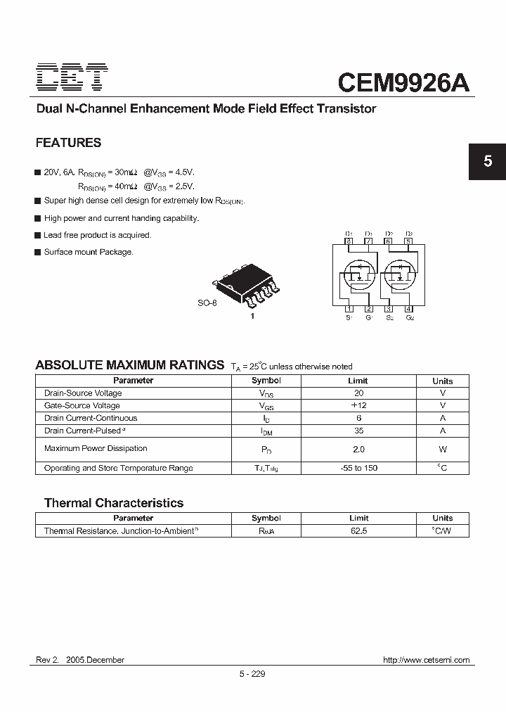 CEM9926A_58989.PDF Datasheet
