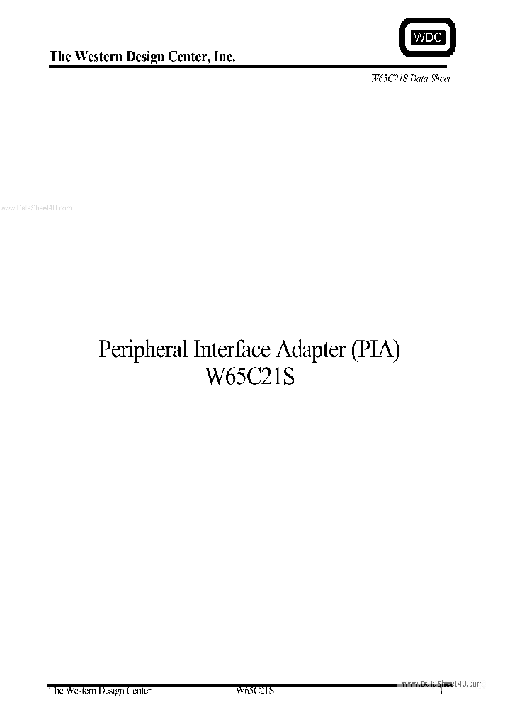W65C21S_39995.PDF Datasheet