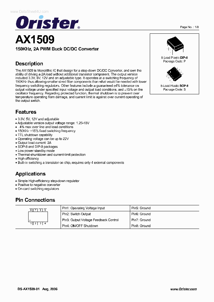 AX1509_40280.PDF Datasheet